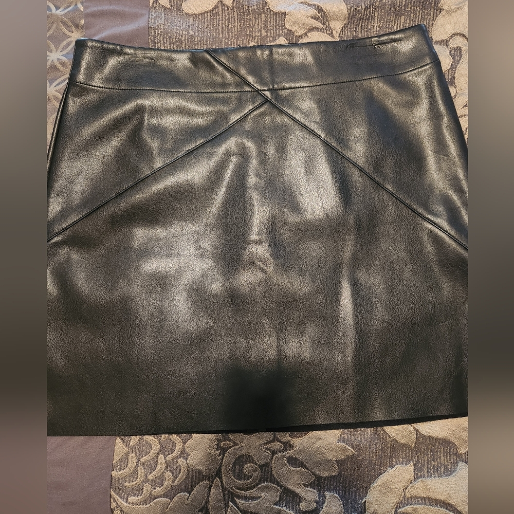 Faux leather shirt